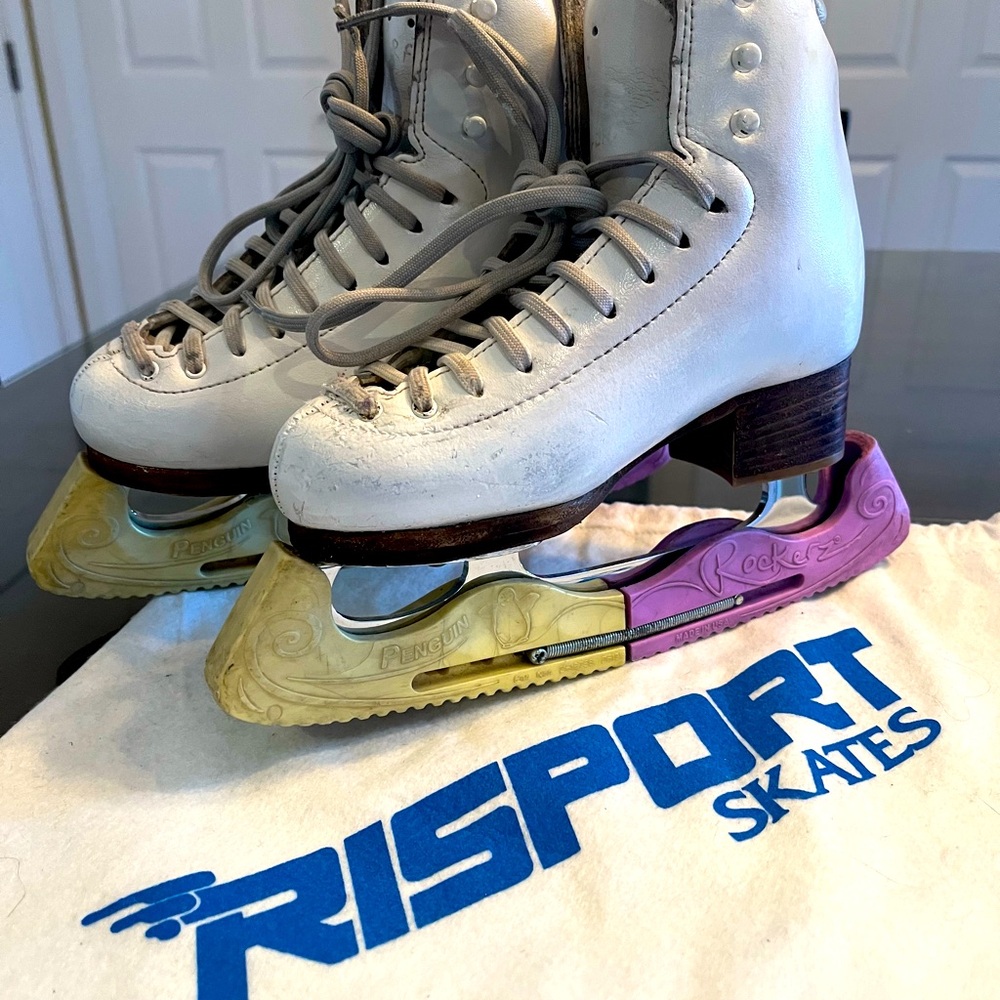 Risport Figure Skates Size 2 w/ 8” MK Phantom Blades!!!⛸️